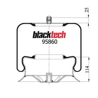 LUCHTBALG VOORAS L+R ACTROS MP1, MP2,MP